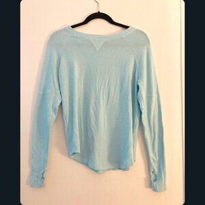 Blue Sweater with Thumb Holes